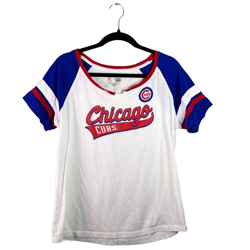 Campus Lifestyle MLB Chicago Cubs T-Shirt Women's XL Raglan Blokecore